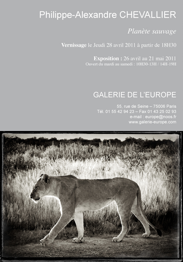 Exposition -Planète Sauvage- Galerie de l’Europe