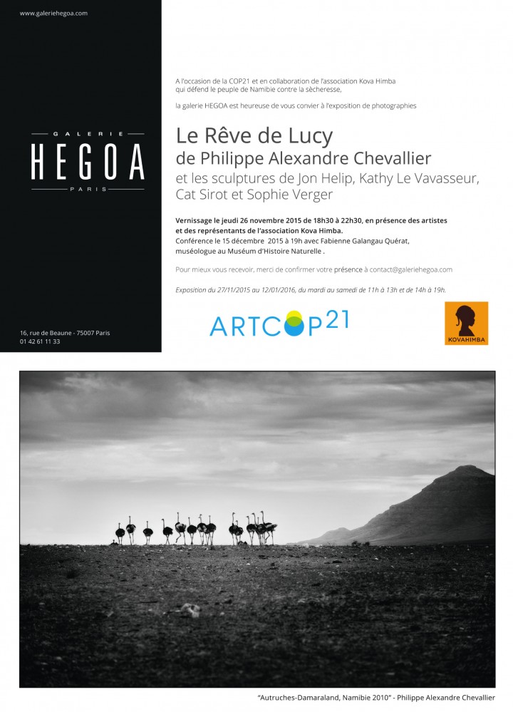 Exposition « le rêve de Lucy  » Galerie Hegoa- Paris 75007