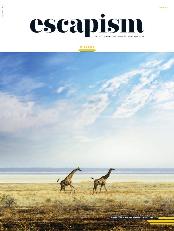 Couverture du magazine  » ESCAPISM « -Travel magazine